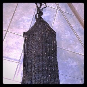 H&M Black Sequin Top